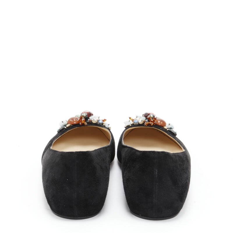 Christian Louboutin Satin Buckles Pep Flats - Side view