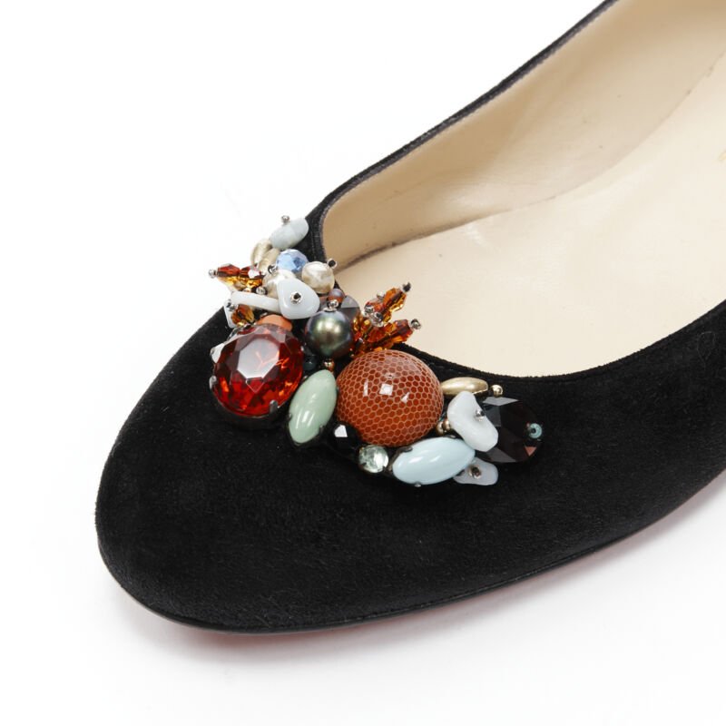 Christian Louboutin Satin Buckles Pep Flats - Detail 2