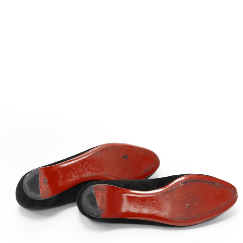 Christian Louboutin Satin Buckles Pep Flats - Image 14