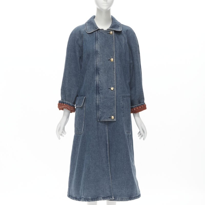 Moschino Blue Paisley Coat