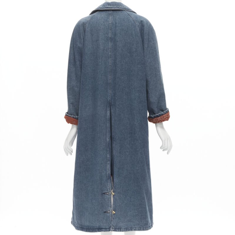 Moschino Blue Paisley Coat - Detail 1