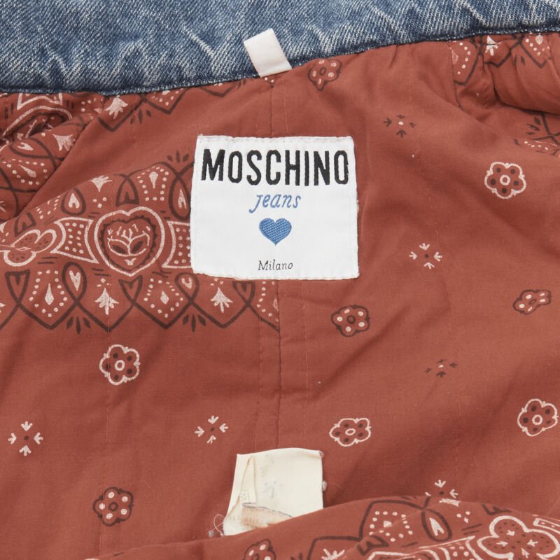 Moschino Blue Paisley Coat - Image 14