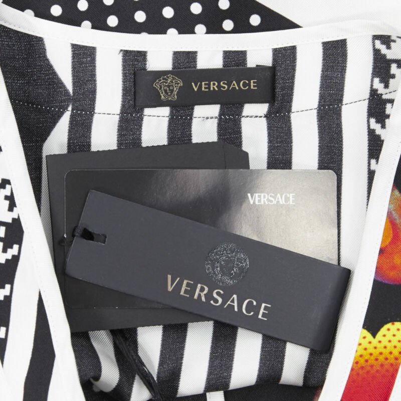 Versace Chevron Print Shirt - Image 12