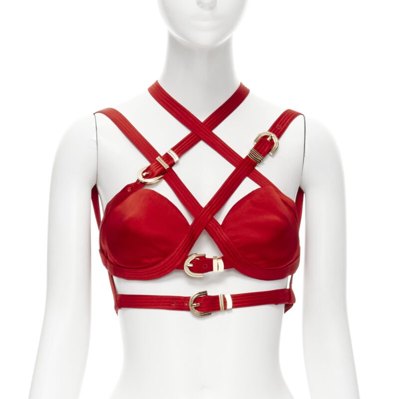 Versace Fall 2019 red bra