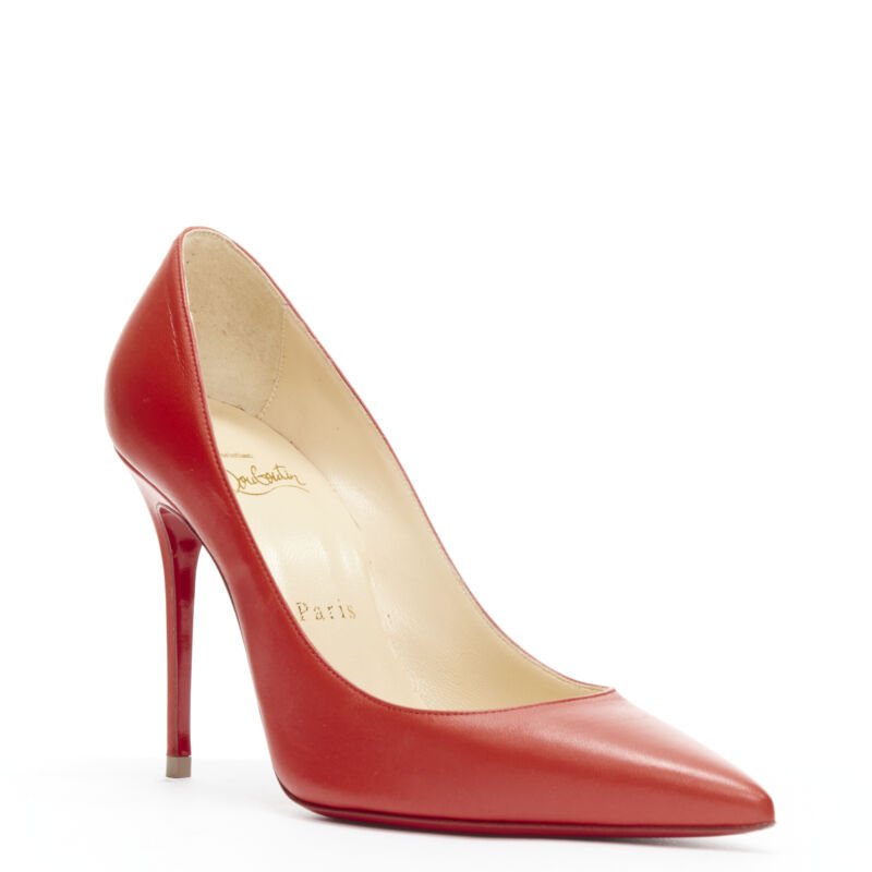 Christian Louboutin Lipstick Pigalle Pumps - Back view