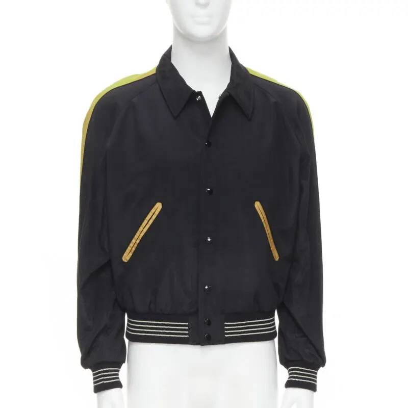 Celine Teddy Bomber Jacket Black Cotton Never worn, with tag - Back View