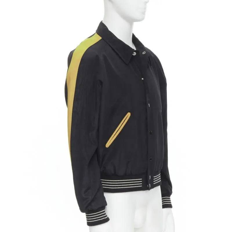 Celine Teddy Bomber Jacket Black Cotton Never worn, with tag - Inside View