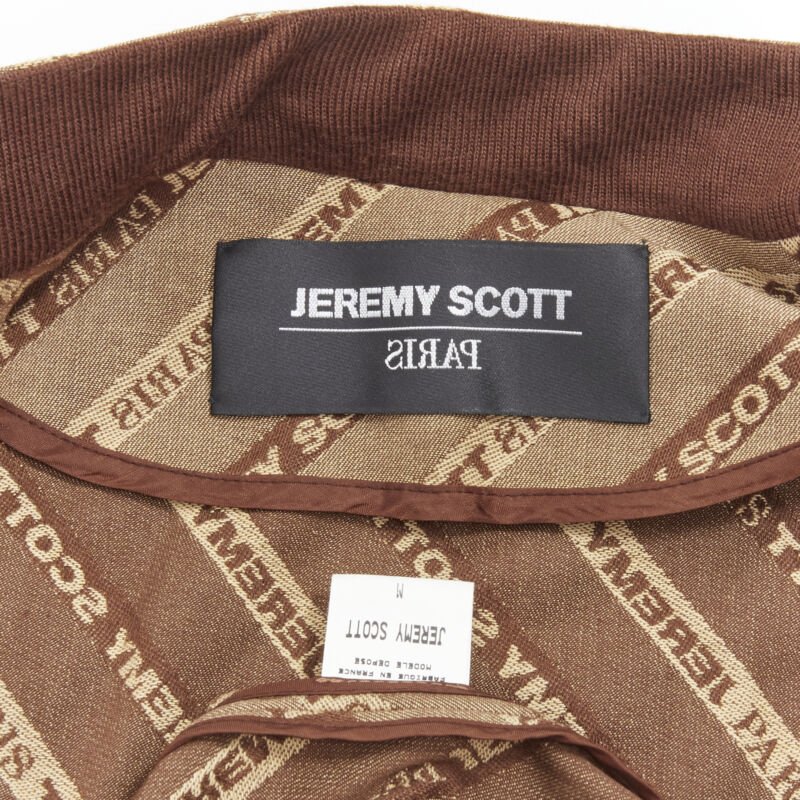 Jeremy Scott Brown Aviator Bomber - Image 14