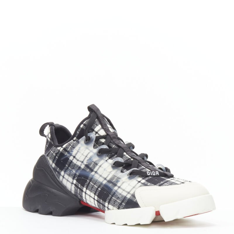 Christian Dior Check Chunky Sneakers - Back view