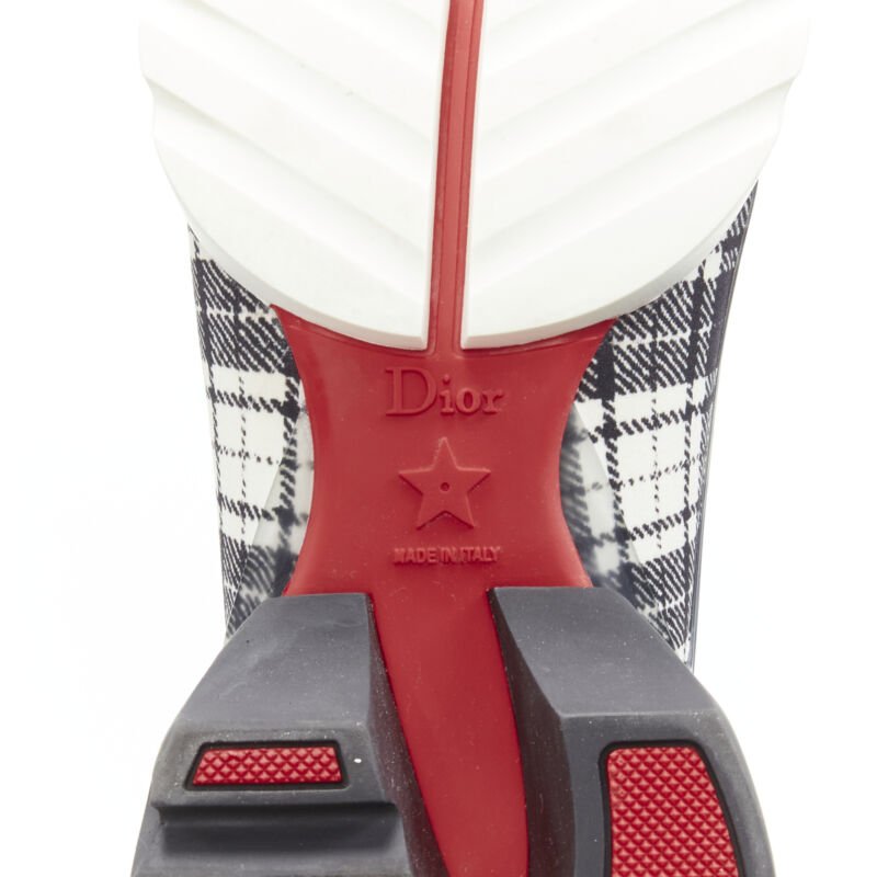 Christian Dior Check Chunky Sneakers - Image 13