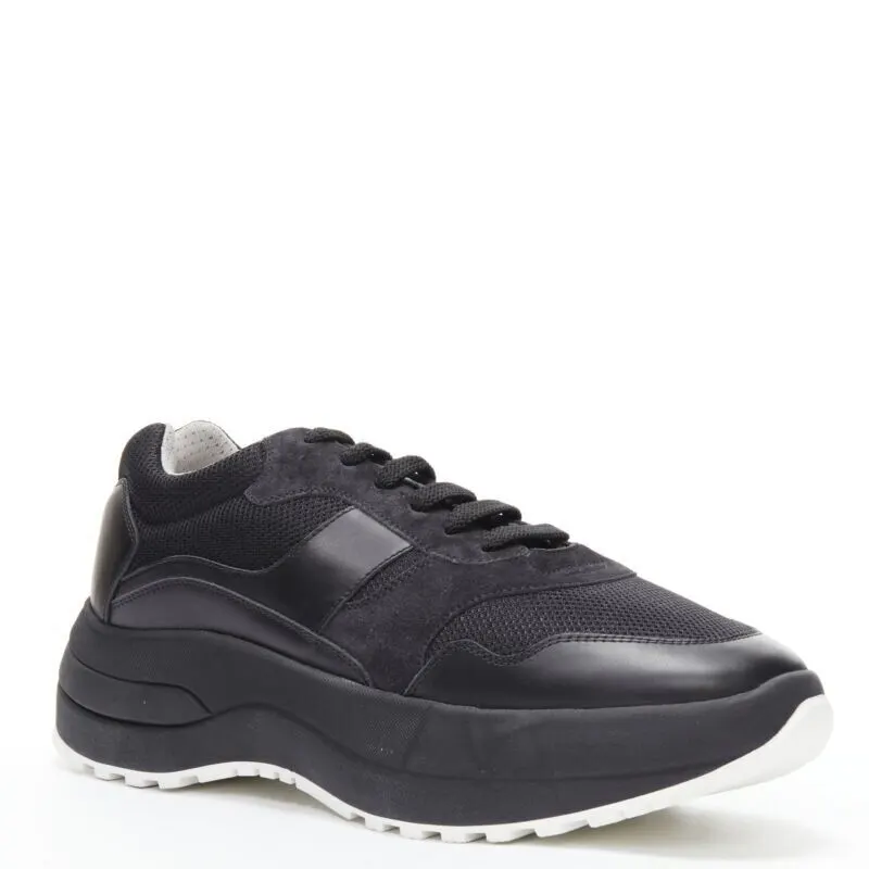 Celine Platform Dad Sneakers Black Leather Never worn - Front View