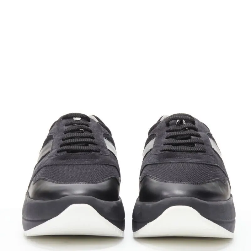 Celine Platform Dad Sneakers Black Leather Never worn - Model View
