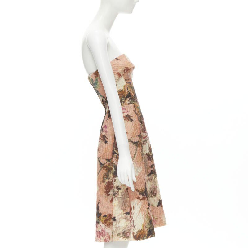 Dolce & Gabbana Rose Cloque Dress - 4