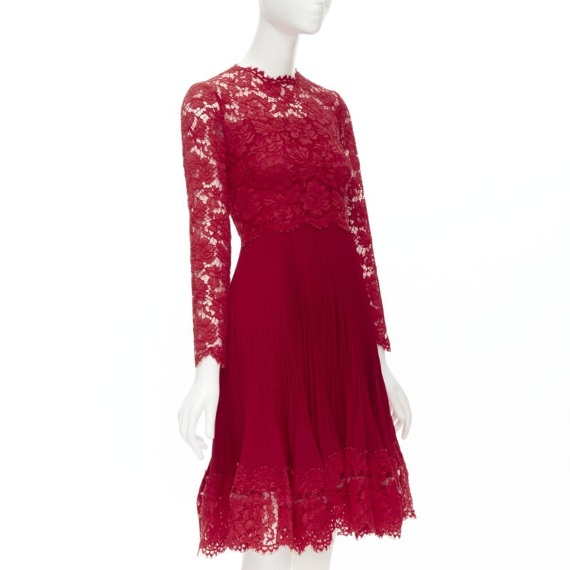 Valentino Garavani Knife Pleat Dress - Image 6