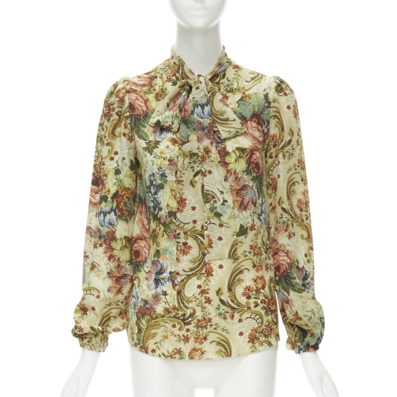 Dolce & Gabbana Tapestry Tie Shirt