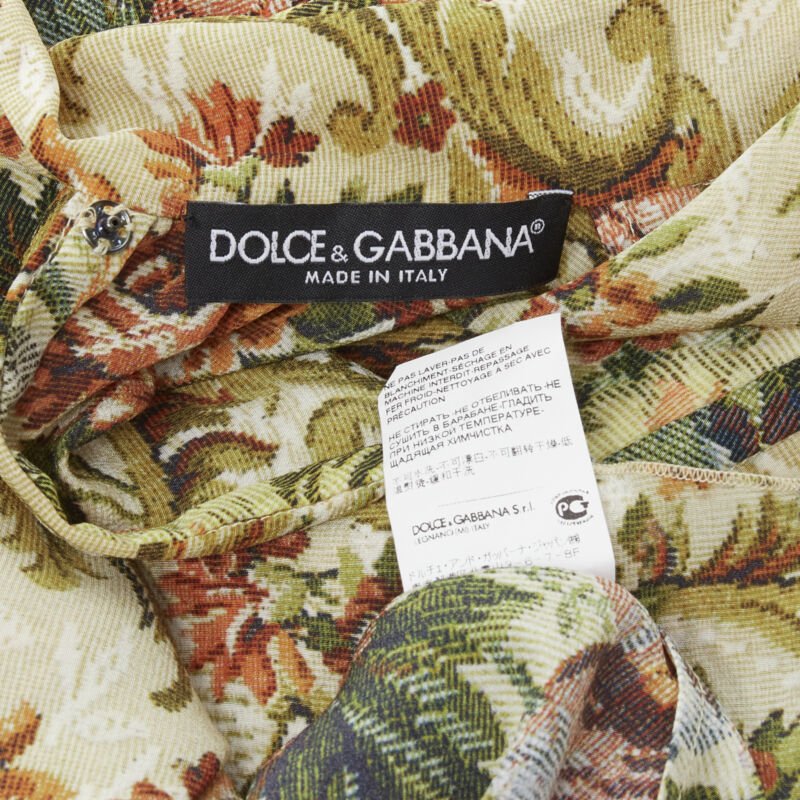 Dolce & Gabbana Tapestry Tie Shirt - Image 13