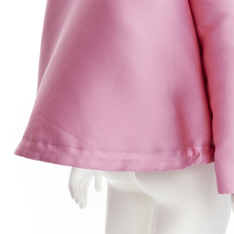 Valentino Garavani Pink Flared Bomber Jacket - Image 11