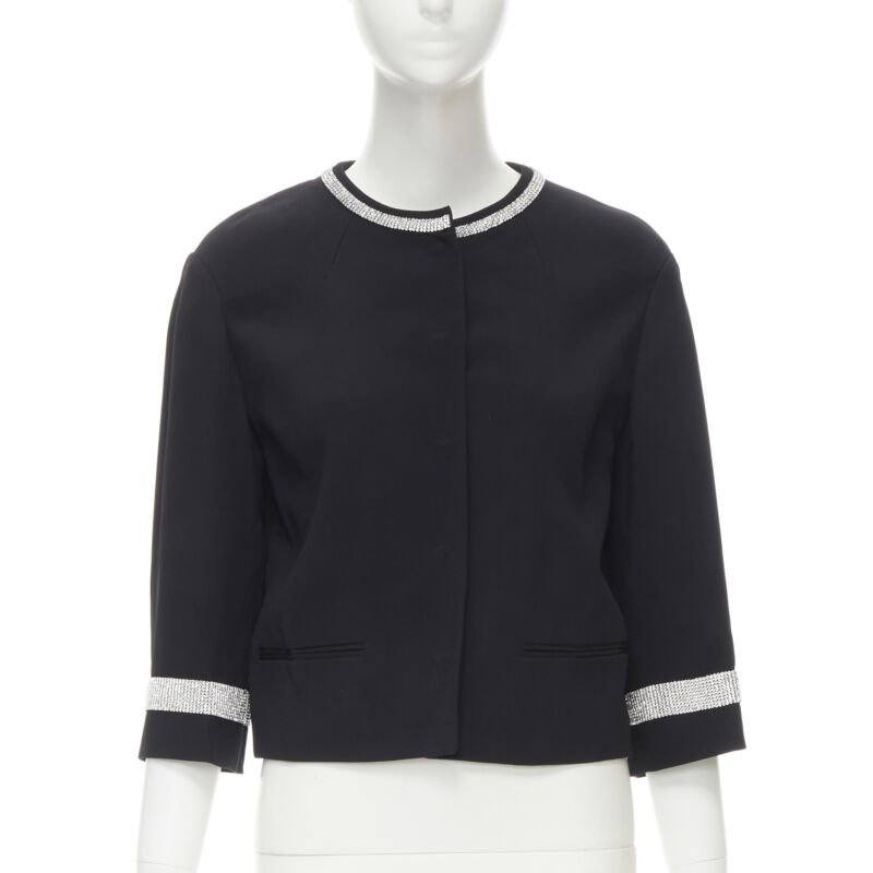 Dolce & Gabbana Black Rhinestone Dinner Jacket