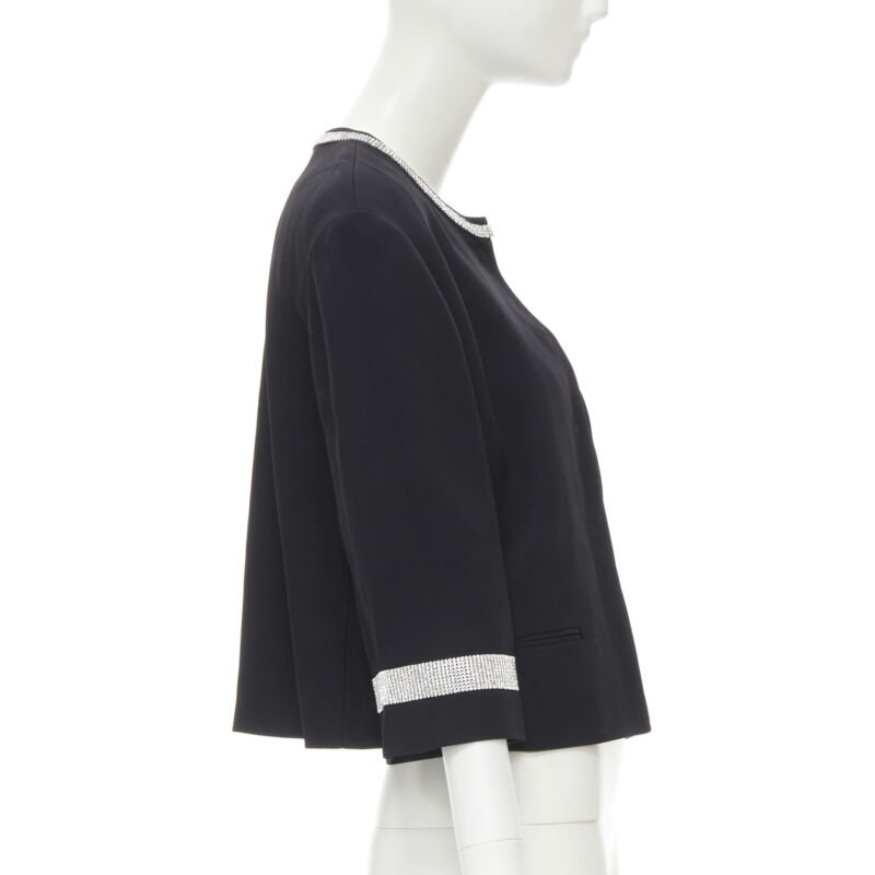 Dolce & Gabbana Black Rhinestone Dinner Jacket - 4