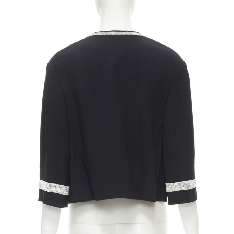 Dolce & Gabbana Black Rhinestone Dinner Jacket - Side view