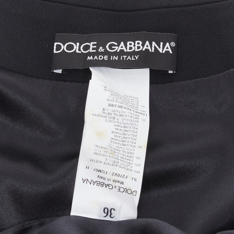 Dolce & Gabbana Black Rhinestone Dinner Jacket - Image 13