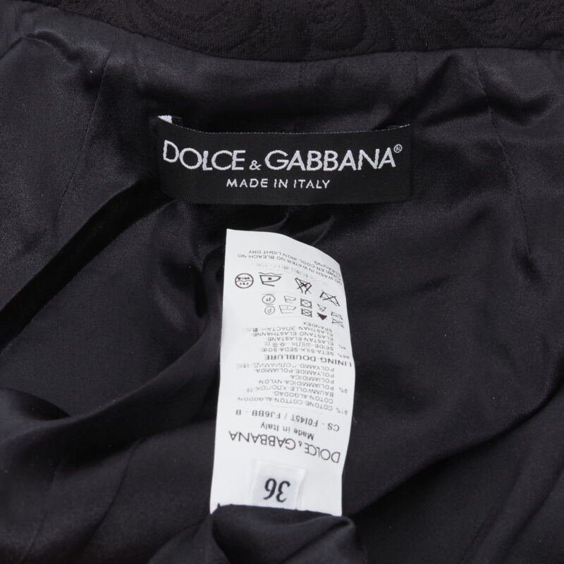 Dolce & Gabbana Black Crystal Coat - Image 13