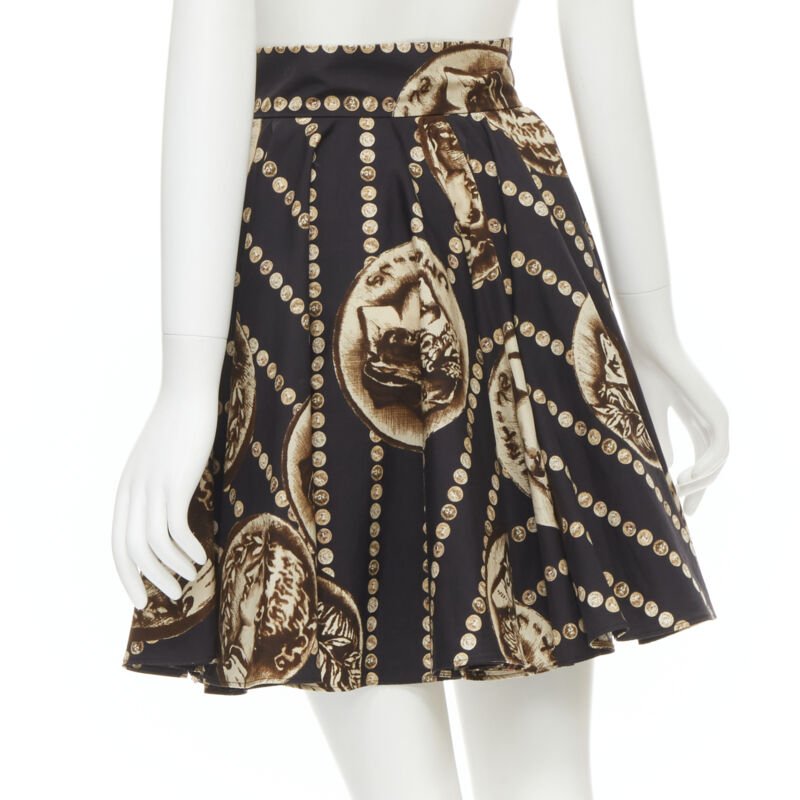 Dolce & Gabbana Coin Flared Skirt - Detail 1