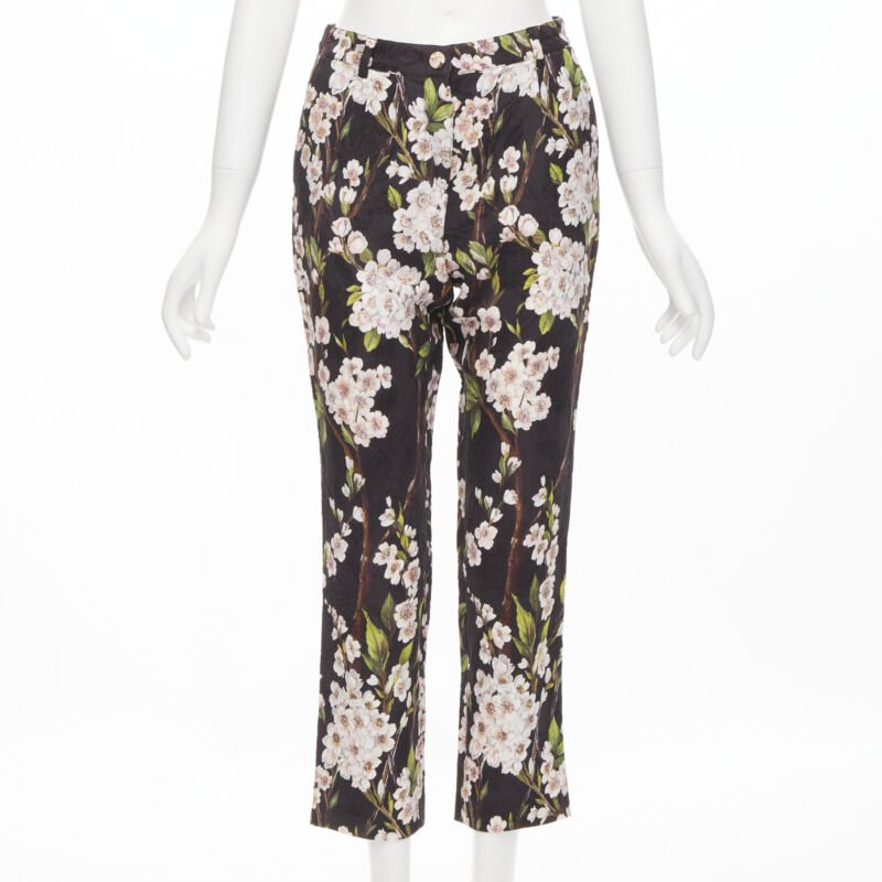 Dolce & Gabbana Floral Jacquard Pants