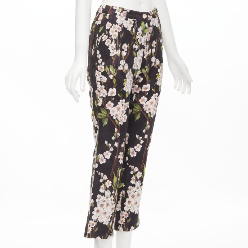 Dolce & Gabbana Floral Jacquard Pants - Image 6