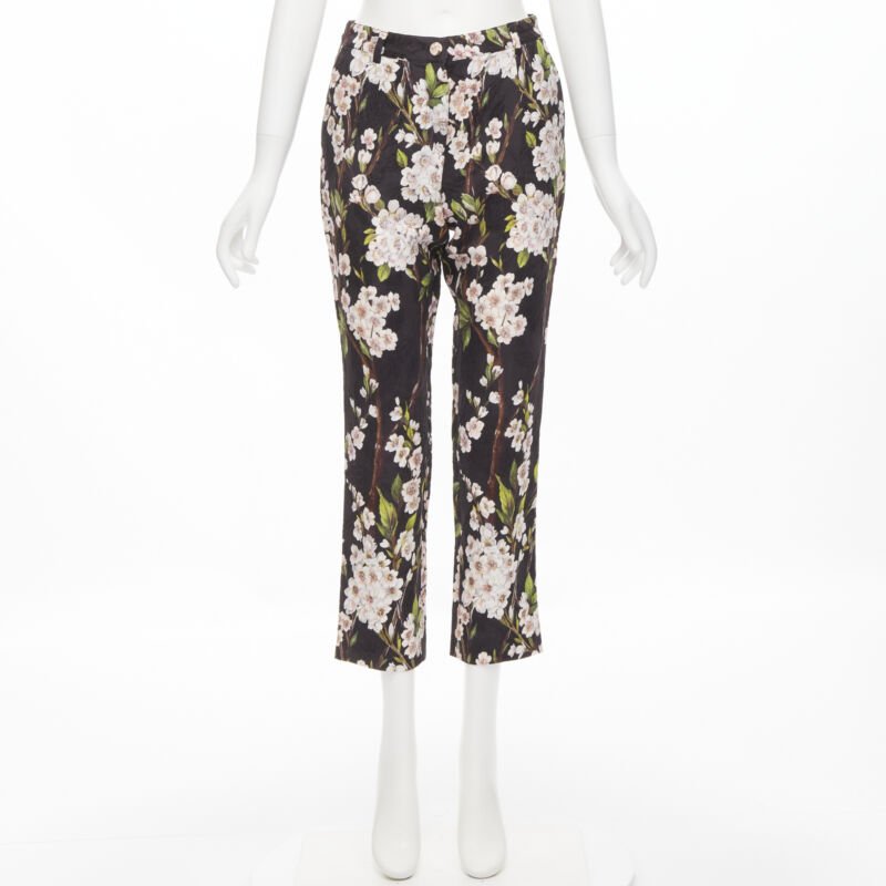 Dolce & Gabbana Floral Jacquard Pants - Image 11