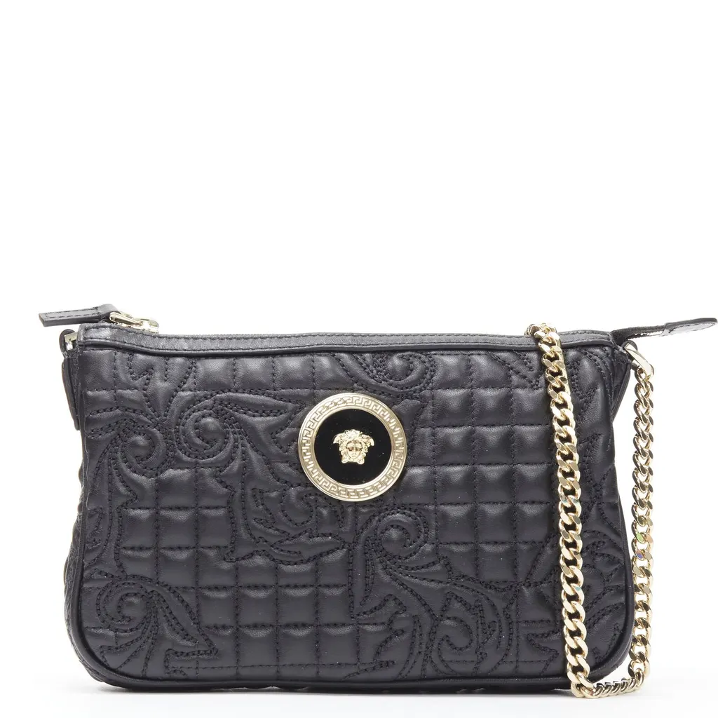 Versace Vanitas Black Leather Very good - Front View