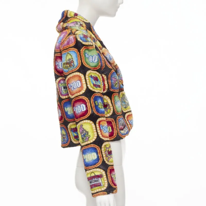 Moschino Faux Fur Jacket MultiColor Polyester Never worn, with tag - Box View