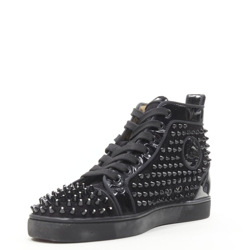 Christian Louboutin Velvet Spike Sneakers - 4