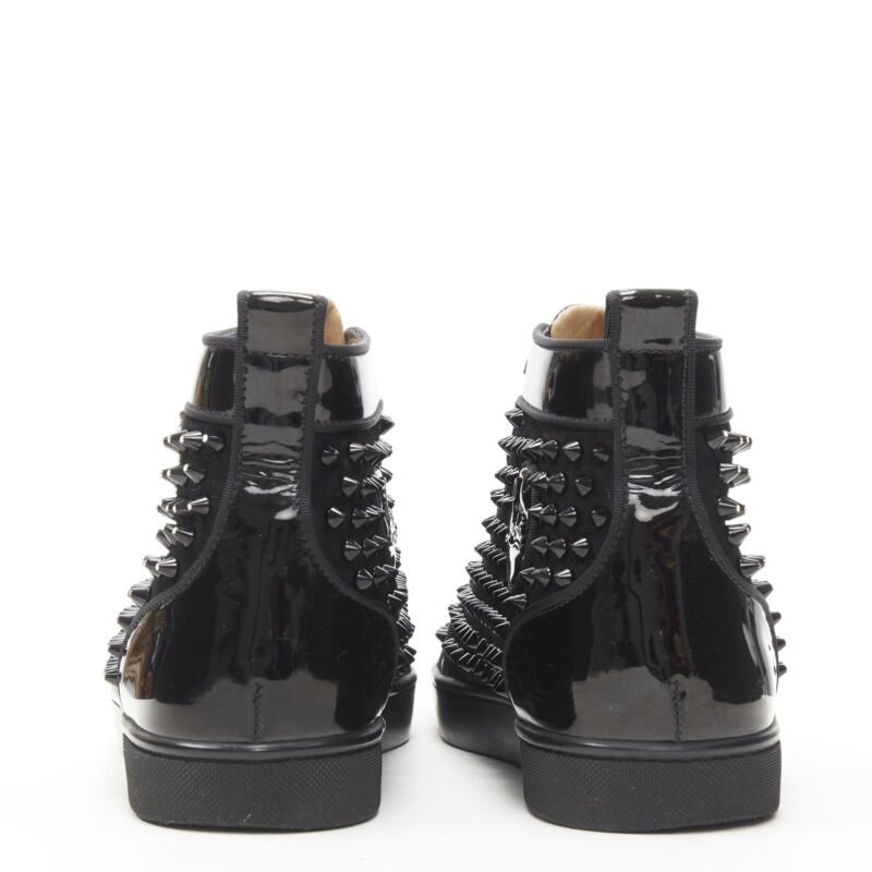 Christian Louboutin Velvet Spike Sneakers - Side view
