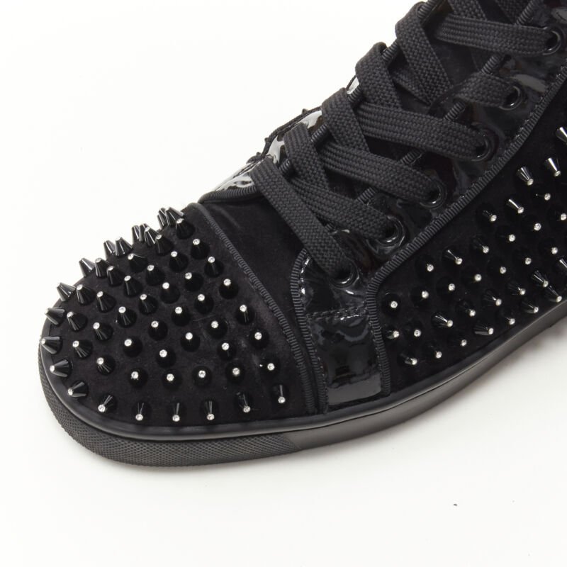 Christian Louboutin Velvet Spike Sneakers - Detail 2