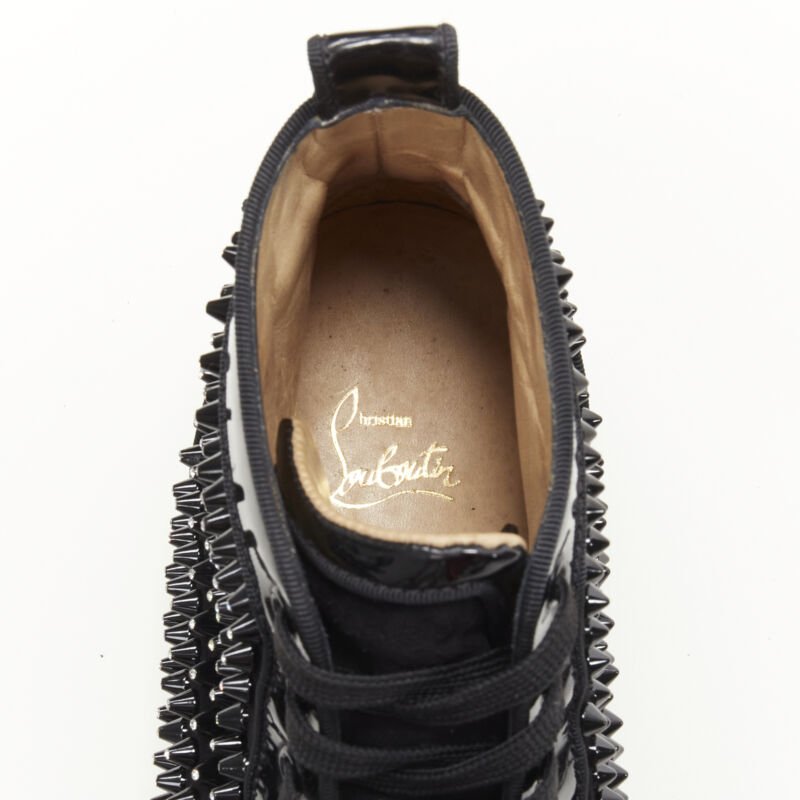 Christian Louboutin Velvet Spike Sneakers - Image 12
