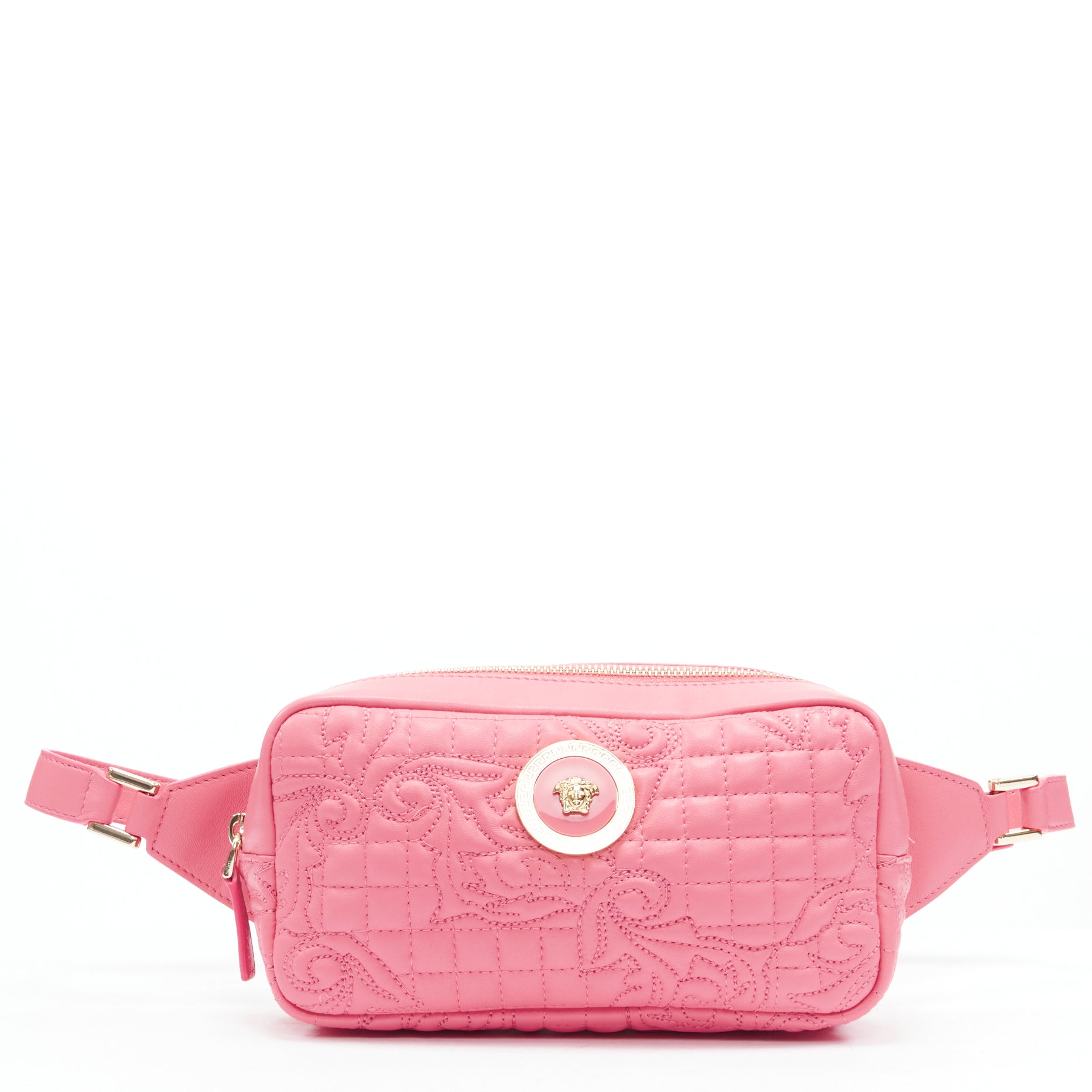 Versace Pink Baroque Waist Bag