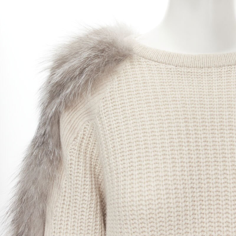 Brunello Cucinelli Fur Sleeve Sweater - Detail 2