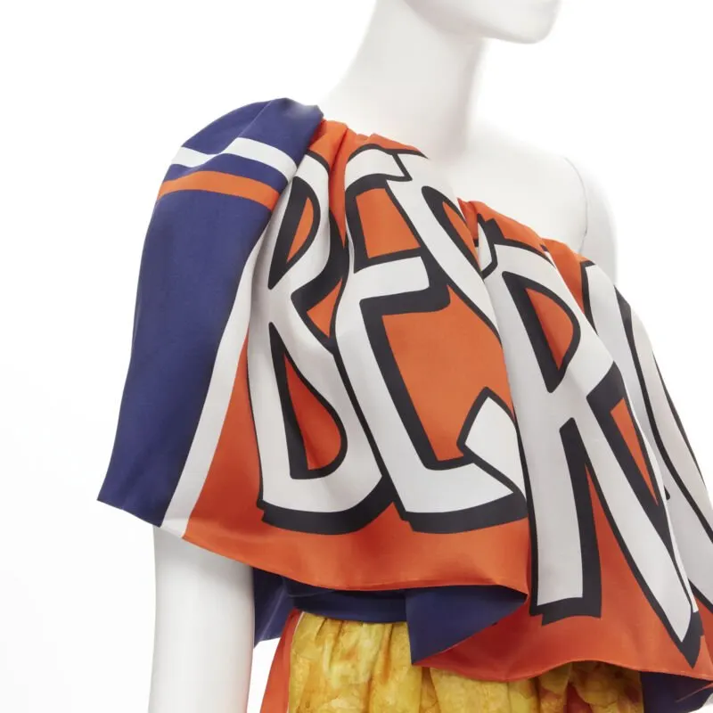 Moschino Potato Chip Gown MultiColor Silk Very good - Back View
