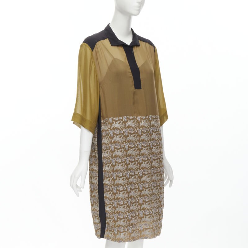 Dries Van Noten Crane Shift Dress - Image 6