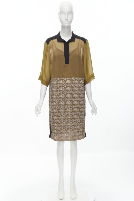 Dries Van Noten Crane Shift Dress - Image 13