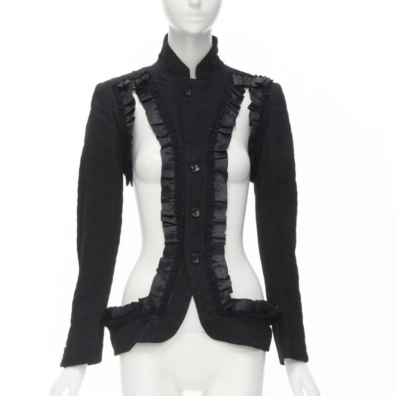 Comme Des Garcons Ruffle Deconstructed Blazer