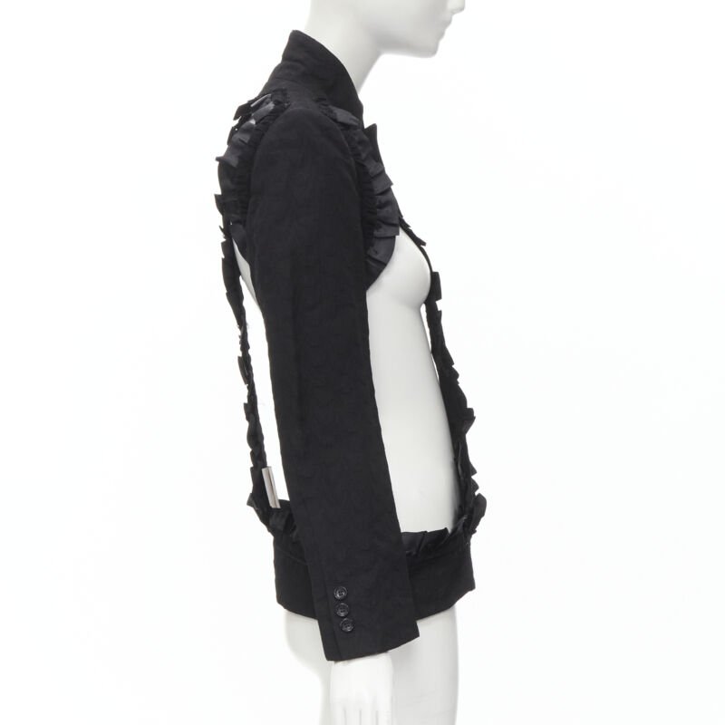 Comme Des Garcons Ruffle Deconstructed Blazer - Side view
