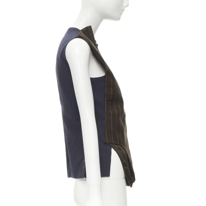 Maison Martin Margiela Deconstructed Vest Brown Wool Never worn - Box View