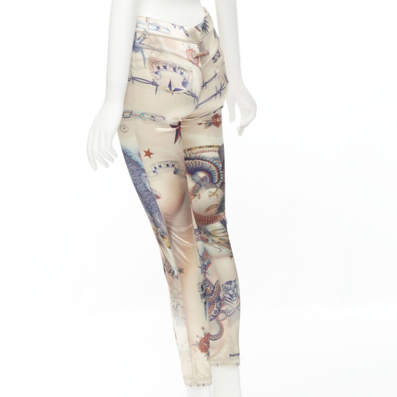 Jean Paul Gaultier Tattoo Skinny Pants - Detail 1