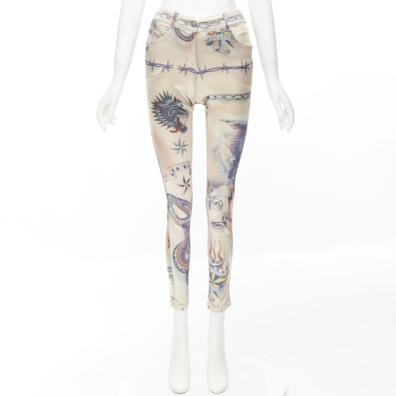 Jean Paul Gaultier Tattoo Skinny Pants - Image 13