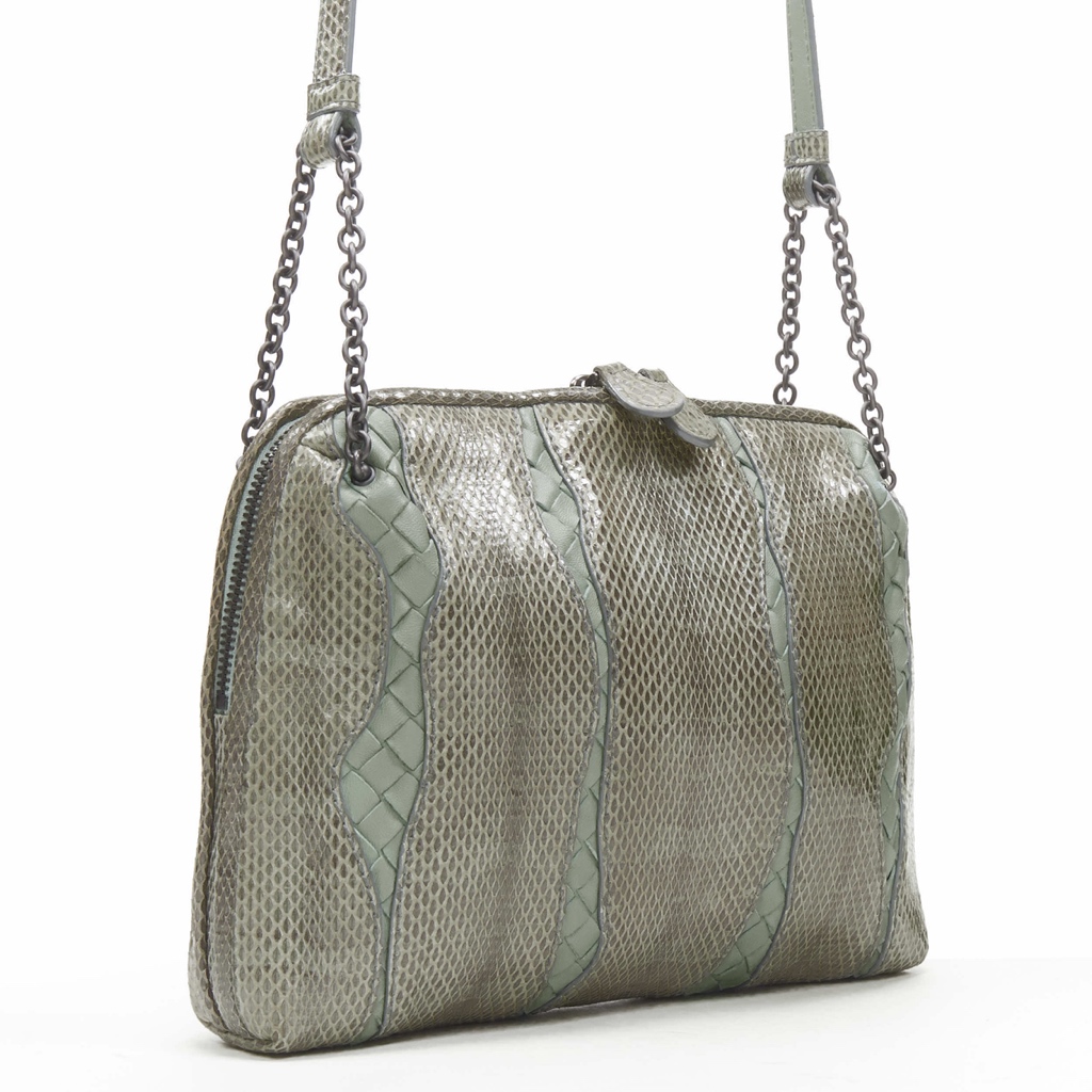 Bottega Veneta Watersnake Crossbody Bag - Image 6