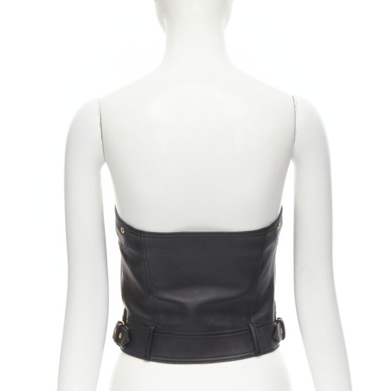 Versace Leather Medusa Top - 4