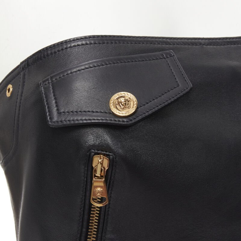 Versace Leather Medusa Top - Detail 1