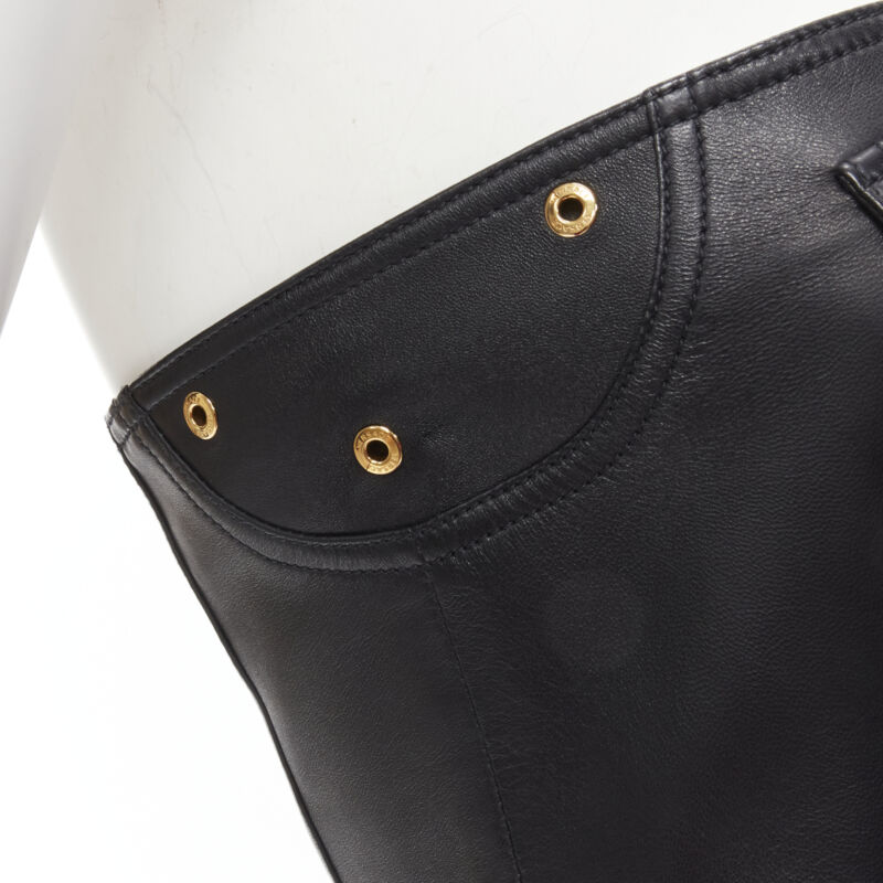 Versace Leather Medusa Top - Image 10